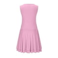 thumbnail image 6 of Efsteb Summer Dresses 2025 Womens Ruffle Hem Round Neck Mini Dress Sleeveless Ruched Corset Short Dresses (Pink,L), 6 of 8