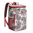 thumbnail image 1 of Colorful Floral Paisley Insulated Backpack Cooler, High-Performance Insulation, Leak-Proof & Waterproof, Perfect for Summer Trips, Camping, and Outdoor Fun, 1 of 5