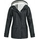 thumbnail image 3 of Chubasquero impermeable para mujer, talla grande, ligero, con cremallera, cortavientos con capucha y bolsillo, 3 of 3