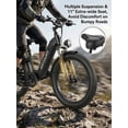 thumbnail image 4 of 2000W Peak Power Electric Fat Tire Bike for Adults - 28MPH, 48V 18Ah (35-85 Miles), 26"x4" All-Terrain Ebike Electirc Bicycle with Full Suspension & 11" Comfort Seat - Conquer Snow, Sand & Trails, 4 of 9