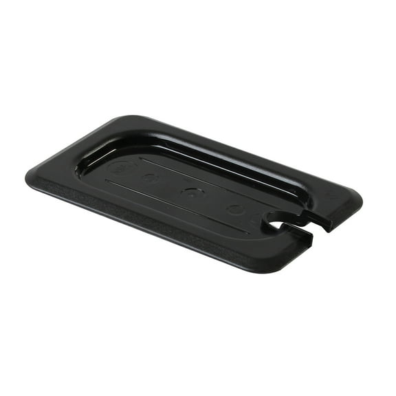 Excellante Ninth size slotted cover for polycarbonate food pan, black, NSF certified, comes in each