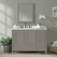 thumbnail image 6 of Alaterre Furniture Williamsburg 48 in. Bathroom Vanity - Freestanding Cabinet Without Sink - Large Wood Vanity with Soft-Close Doors, Gray, 6 of 9