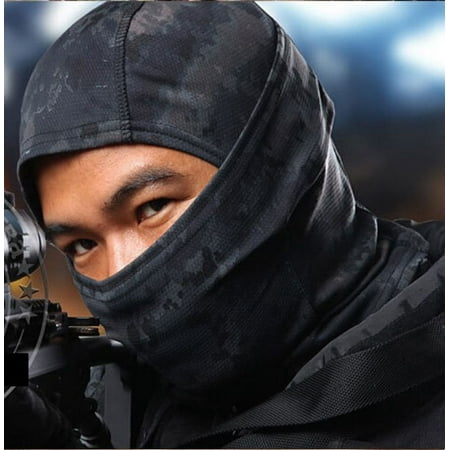 Urban Black Camouflage Balaclava Full Face Mask Camo Hunting Airsoft