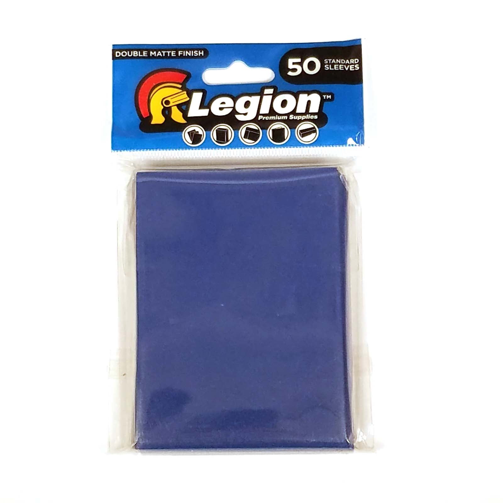 Legion Double Matte Blue Card Sleeves with Matte Finish (50)