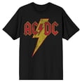 thumbnail image 6 of ACDC Vintage Lightning Bolt Logo Men's Black T-shirt-Medium, 6 of 7