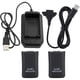thumbnail image 1 of Xbox 360 Controller Kit, 2*4800mAh Battery USB Charging Cable+Charging Base, 1 of 5