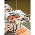 thumbnail image 2 of Outdoor Tablecloths with Umbrella Hole & Zipper, Spring Mushrooms 54x54 Inch Square Tablecloths, Farmhouse Pastoral Botanical Watercolor Waterproof Table Cloth, Patio/Pool/Picnic Table Covers, 2 of 8