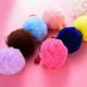 thumbnail image 4 of Juego de 30 llaveros con pompones de piel sintética para hacer tú mismo, accesorios para bolsos., 4 of 5