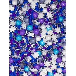 Purple and Blue Snowflake Shaped Sprinkles – Krazy Sprinkles  1 lb