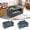 Corduroy, Blue, variant on Pipleo 2 Seats Sectional Sleeper Sofa with Storage, Modular Cloud Couch with Dual Arm Storage & USB Charging, Adjustable Backrest Sofa