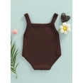 thumbnail image 4 of Bagilaanoe Newborn Baby Boys Girls Knit Romper Sleeveless Spaghettic Strap One Piece Knitted Jumpsuits 3M 6M 12M 18M Bodysuits, 4 of 8