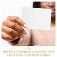thumbnail image 3 of KALLORY 10Pcs Blank Business Cards Sublimation Business Card Blanks for Printing White Pet Plastic, 3 of 7