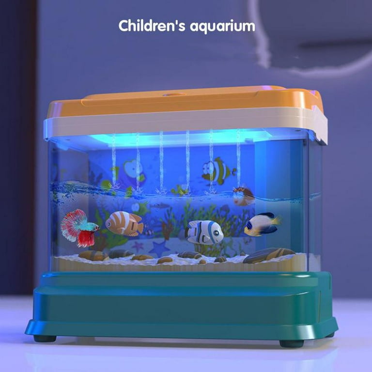 Artificial Mini Aquarium Electric Fish Tank Simulation Underwater