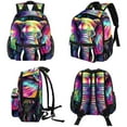 thumbnail image 4 of Elephant Diaper Backpack with Adjustable Shoulder Strap, Large Capacity, Printed Design, Lightweight | Book Bags, Airport Backpack, School Backpack, 4 of 6