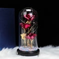 thumbnail image 2 of Lighted Artificial Flowers for Valentines Day Decorations, Red Forever Rose in A Glass Dome, Birthday Gifts for Women Mom, Valentines Gifts for Her by PALIFEUR, 2 of 4