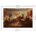 thumbnail image 5 of Art.com Signing the Declaration of Independence, 4th July 1776, C.1817 Giclee Print by John Trumbull, White Frame Wall Art, 44" x 32", 5 of 5