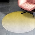 thumbnail image 4 of Aesthetic Lemon Yellow And White Gradient Round Carpet Circle Rug Outdoor Patio Area Rug Washable Large Area Rugs Hallway Room Decor Fitness Mats, 4 of 8