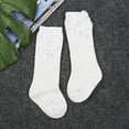 thumbnail image 3 of Diconna Bas Jusqu'aux Genoux pour Tout-Petits Automne en Velours avec Nœud Chaussettes Mi-Mollet, 3 of 7
