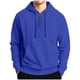thumbnail image 1 of pstuiky camisas de manga larga para hombre, Sudadera con capucha y manga larga de color liso con media cremallera para hombre camisetas de hombre xl, 1 of 7