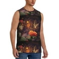 thumbnail image 2 of Gaeub Butterfly Sitting on a Flower Men's Sleeveless Muscle Shirts Workout Tank Tops, Odor Protection and Comfortable - Large, 2 of 8