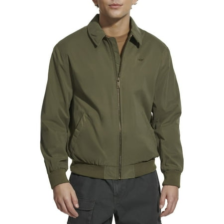 Men's Dockers® Micro-Twill Golf Bomber Jacket Color: Olive Size: XXL