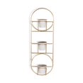 thumbnail image 2 of Gild Design House Petulah Modern Metal Wall Planter in Gold and White, 2 of 4