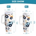 thumbnail image 3 of Cartoon Monster Truck Tumbler with Handle and Straw Lid 40 oz Insulated Vacuum Water Bottle Stainless Steel Travel Cup, 3 of 9