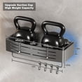 thumbnail image 6 of Voldra Corner Shower Caddy Suction Cup, Corner Shower Shelves No Drilling, Aluminum Upgrade Suction Cup Shower Organizer with Towel Bar & Hooks Removable Bathroom Storage Rack(2 Pack, Matte Gray), 6 of 10
