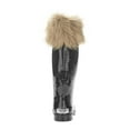 thumbnail image 3 of Forever Young Women's Faux Fur Lace-up Checkered Tall Rain Boot, 3 of 5