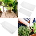 thumbnail image 5 of Howish flower pot Plastic Rectangular Window Box Planter Set for Garden(16.93"X7.48"X5.91"), 5 of 9