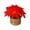 B, variant on MInHoues Artificial Poinsettia Potted Plant with Woven Basket, Faux Red Christmas Floral Arrangement Tabletop Decor, Rustic Holiday Flower Pot for Home Desk Fireplace Mantel Party