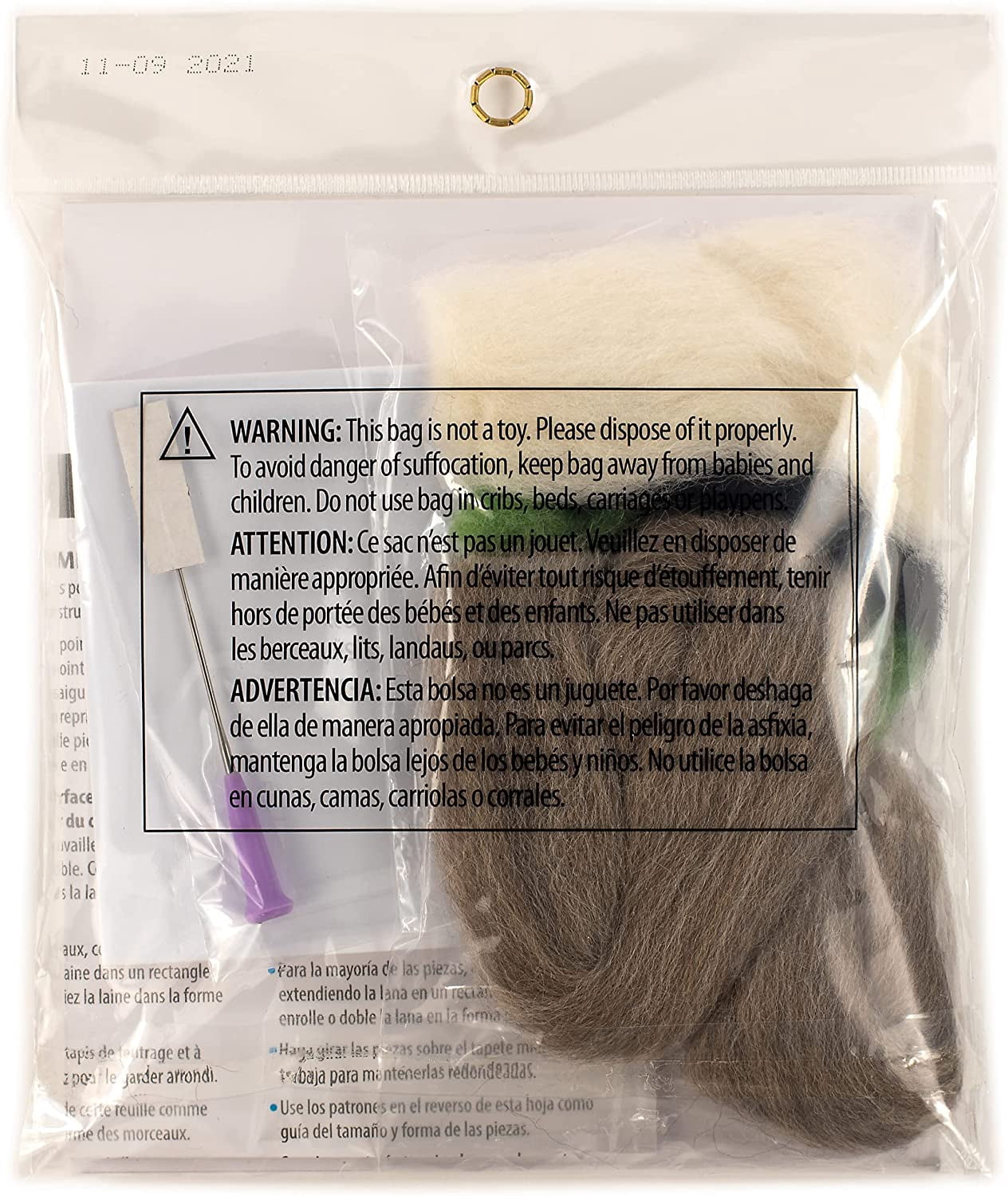 Dimensions Koala Needle Felting Kit, Wool Roving