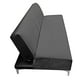 thumbnail image 4 of Sofa Cama Reclinable El Bazar Store Miami Gris Oxford terciopelo, 4 of 6