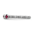 thumbnail image 3 of Sterling Silver Stackable Expressions Created Ruby Three Stone Ring - Size 10, 3 of 3