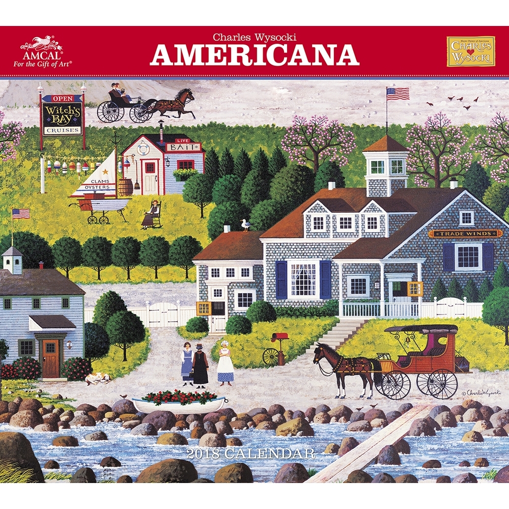 Charles Wysocki Americana Wall Calendar, Wysocki by Calendars - Walmart.com - Walmart.com