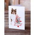 thumbnail image 2 of Australian Shepherd Red Tricolor #2 so Loved Greeting Cards and Envelopes Pack of 8 7 in x 5 in, 2 of 3