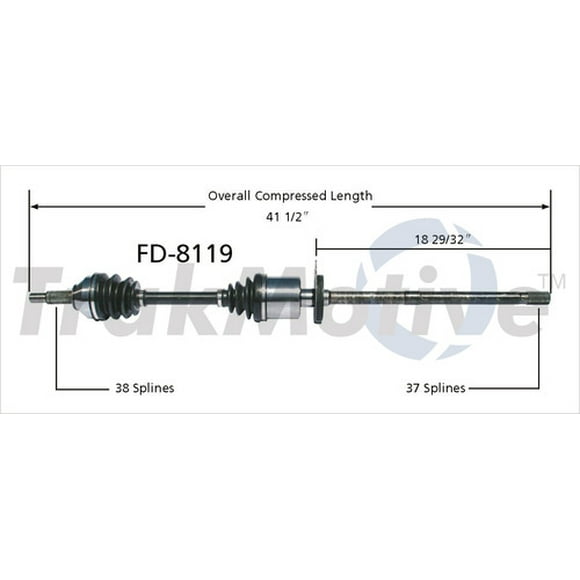 Trak Motive FD-8119 Cv Axle Shaft