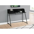 thumbnail image 3 of Monarch Specialties Computer Desk, Home Office, Laptop, Storage Shelves, 48"l, Work, Metal, Laminate, Black, Contemporary, Modern, 3 of 4