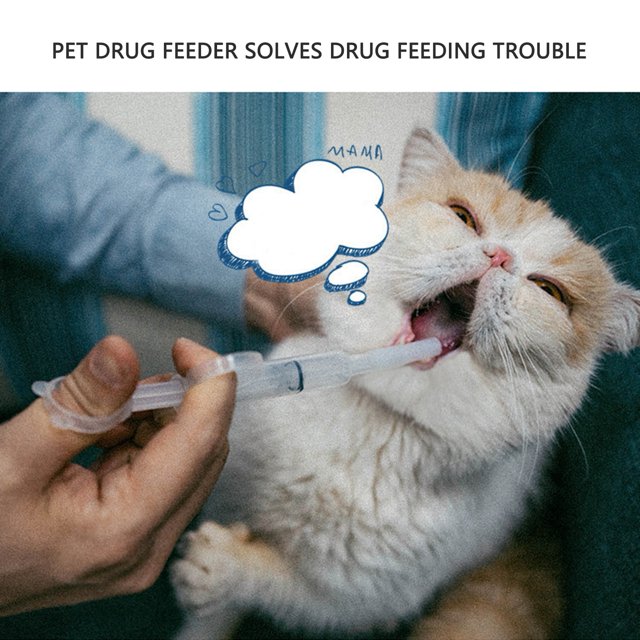 Jeringa de medicina para mascotas, punta suave, uso seguro en seco y húmedo, alimentador de tabletas para perros y gatos con escala para agua con leche