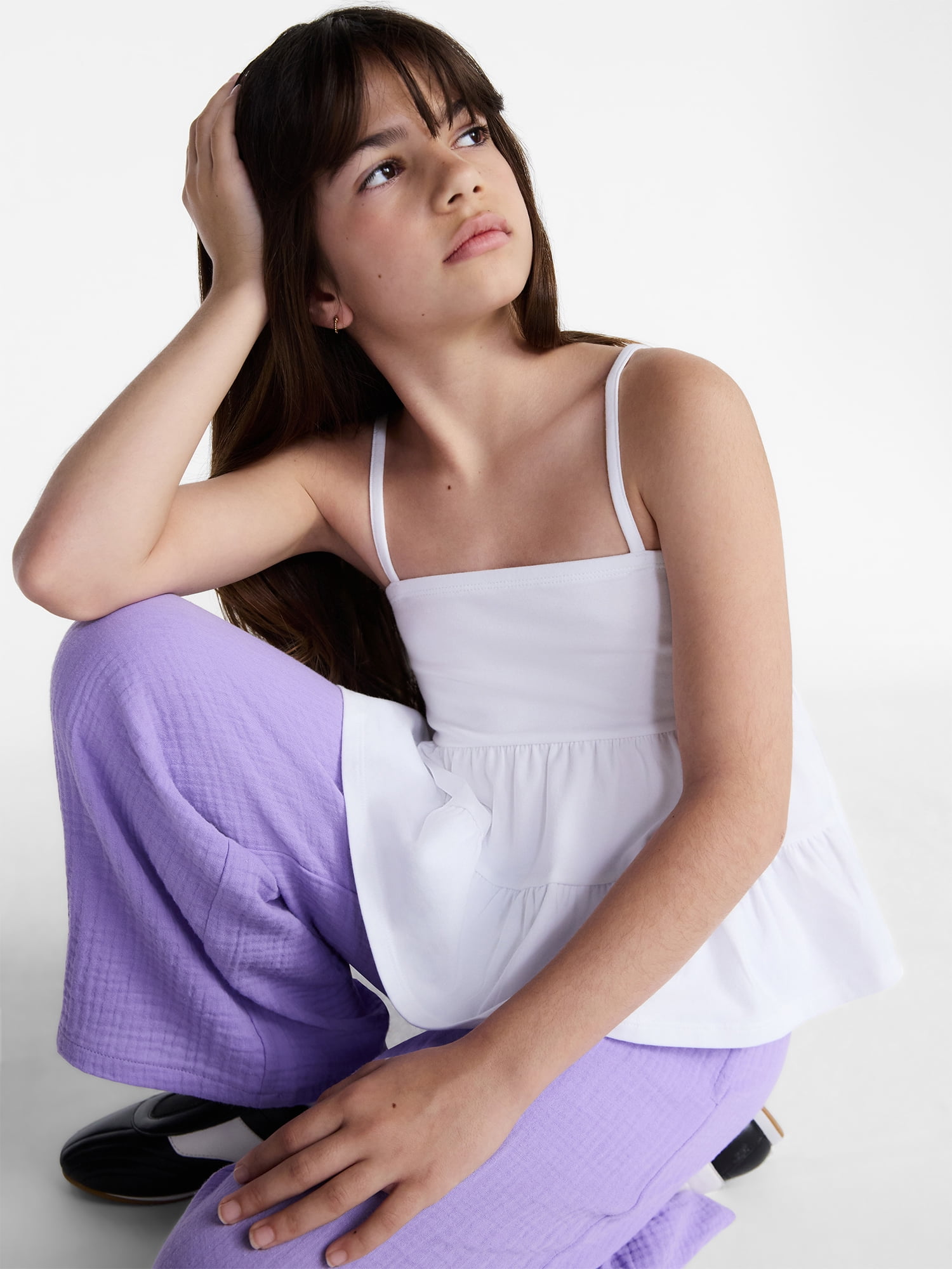 Weekend Academy Girls Tiered Tank Top, Sizes 4-18