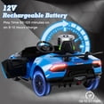 thumbnail image 3 of Licensed Lamborghini Huracan Ride on Car by OLAKIDS, 12V Kids Electric Vehicle Battery Powered Toy with Remote Control, LED Lights, Spring Suspension, Bluetooth, MP3, Aged 3-8 Years, 3 of 9