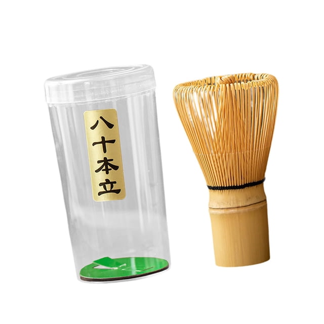 Batidor de matcha Batidor de bambú Utensilios de té hechos a mano Chasen japonés tradicional para la preparación auténtica de té Matcha en polvo Estilo B