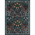 thumbnail image 3 of BERTHMEER 2'x3' Washable Area Rugs for Bathroom Bedroom Entryway Kitchen Entrance Non Slip Blue Floral Vintage Oriental Traditional Flower Carpets, Multicolor, 3 of 8
