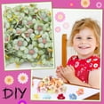 thumbnail image 4 of 200 piezas de adornos de flores artificiales de seda, miniflores, corona DIY para vacaciones, boda, fiesta, decoración del hogar, 2,5 cm, 4 of 5