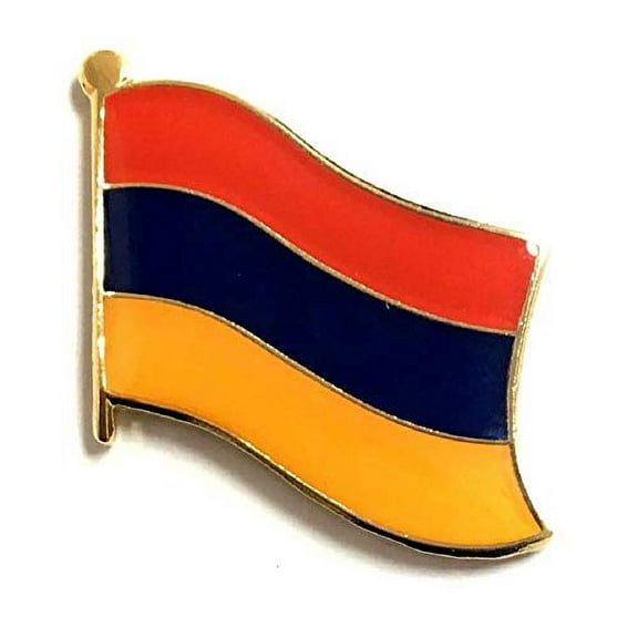 Wholesale Pack of 50 Armenia International Single Flag Lapel Pins, 50 Armenian Enamel Tie & Hat Pin Badges with Over 100 Countries Available