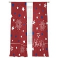 thumbnail image 7 of 4th of July Sheer Curtains 96 Inch Length 2 Panels Set, Blue White Star Fireworks Independence Day Voile Window Treatment Semi Sheer Long Curtains Drapes for Bedroom/Living Room/Kitchen 52"x96"x2, 7 of 7