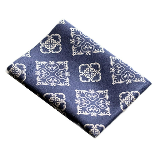 Paño de cocina chino absorbente, toalla de mano decorativa, accesorio para la ceremonia del té Azul
