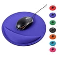 thumbnail image 3 of Sidaley 2021New Color sólido apoyo muñeca comodidad muñeca protegida cojín EVA alfombrilla de ratón para juegos alfombrilla colorida Juegos de teclado y mouse para computadora púrpura, 3 of 6