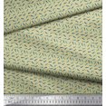 thumbnail image 2 of Soimoi Polyester Crepe Fabric Dot & Whale Ocean Decor Fabric Printed Yard 52 Inch Wide, 2 of 3