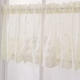 thumbnail image 4 of Keimprove Floral Lace Sheer Curtains Rod Pocket Window Voile Sheer Drapes For Bedroom Kitchen Short Curtains Embroidered Sheer Curtains For Decor Kitchen Restaurants Cafes And Pubs Beige, 4 of 4